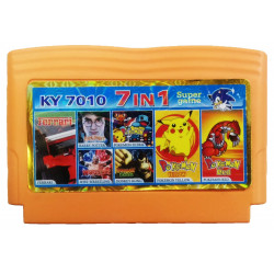 Картридж Dendy 7 в 1 [KY-7010] (PokemRed/Yel/DKong/Ferrar/HPotter/)